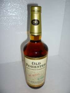 OLD FORESTER BOURBON WHISKY 750 ML DISCONTINUED LABEL  