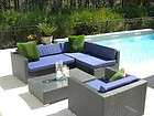   Rattan Wicker Sofa Set 5 Piece Sectional Patio Garden Furniture Chair