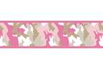 CAMO PINK CHILDREN KIDS WALL PAPER BORDER WALLCOVERING  