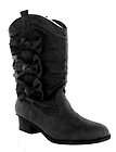 Womens Groove Master Tall Scrunch Boot, Black 8 items in Designer 
