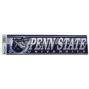  Penn State Nittany Lions 3x12 Bumper Sticker Sports 