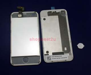 LCD Screen Assembly + Cover + Home light blue iPhone 4