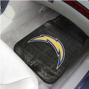  San Diego Chargers Black 2 Pack Vinyl Car Mats Sports 