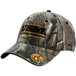   Southern Miss Golden Eagles Camo 3 Bar Stretch Fit Hat Sports