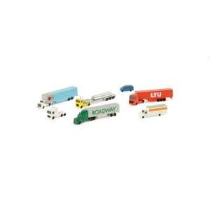  Herpa Wings Trucks and Vans (7) Assorted Colors Model 