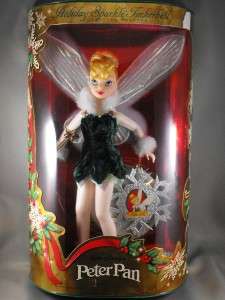 DISNEY Peter Pan Holiday Sparkle TINKERBELL Mattel Doll  