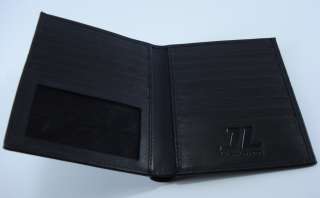 Genuine Just Leather Mens Wallet Card Holder Black 072  