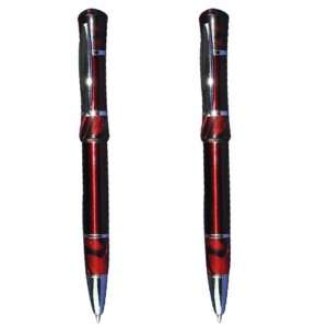  Romeo Metal Ballpoint Pen, Twist Action, 5.25, Red with 