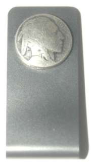 INDIAN HEAD NICKEL STAINLESS MONEY CLIP  