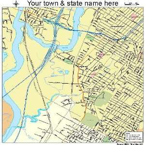  Street & Road Map of Ridgefield, New Jersey NJ   Printed 