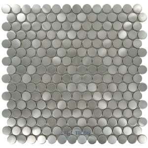 Marble mosiac 11 3/4 x 11 3/4 mesh backed sheet in stainless steel