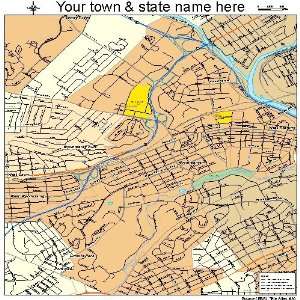  Street & Road Map of Wyomissing, Pennsylvania PA   Printed 