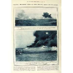   1917 FRENCH SOLIDERS WAR CHEMIN LIQUID FIRE VIMY RIDGE