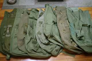 Lot 10 US Army Military Issued Heavy Duty Waterproof Nylon Duffle Bag 
