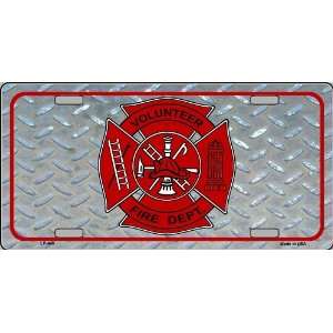  America sports Volunteer Fire Department license plate 