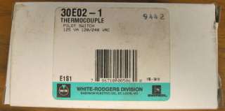 White Rodgers 30E02 1 Thermocouple Pilot Switch  