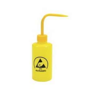  Menda Low Charging LDPE Wash Bottle, Yellow, 16 oz