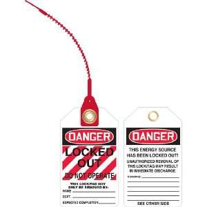 Loop and Lock Tags   Lockout Out Do Not Operate, 10/pk  