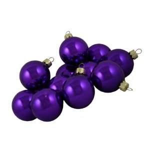 Club Pack of 36 Shiny Purple Violet Glass Ball Christmas Ornaments 2 