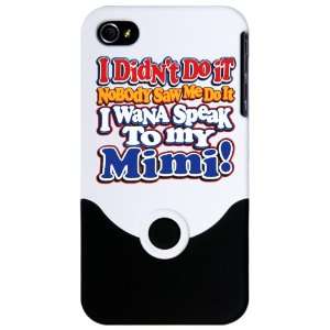 com iPhone 4 or 4S Slider Case White I Didnt Do It Nobody Saw Me Do 