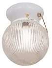 Ceiling Light Fixture w/ Pull Chain 6” Round Globe New