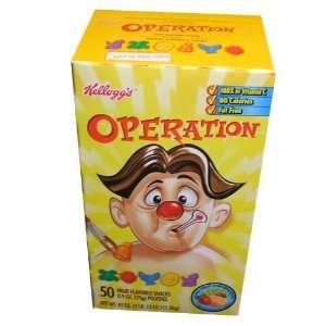 Kellogs Operation Fruit Flavored Snacks 50 Pouch Variety bx  
