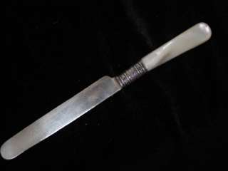 Rogers Bros 1847 Antique Silverplate Pearl Handle Knife  