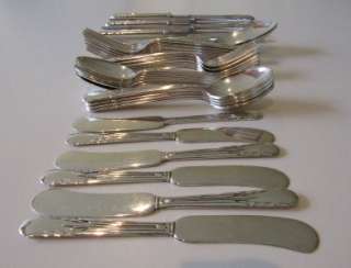 IS ORCHID STERLING SILVER FLATWARE SET 38 PC XLNT  