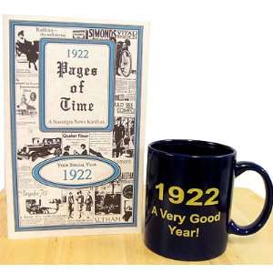 90th Birthday Gift Combo 1922 Mug & Book 