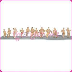 12PC Model Train Seated People Figures Scale HO (187)  