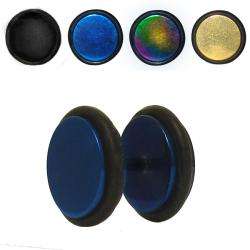 Anodized Surgical Steel 00 gauge Illusion Plugs  