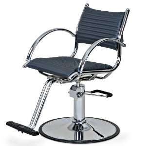 Powell Gray Styling Chair With Round Base