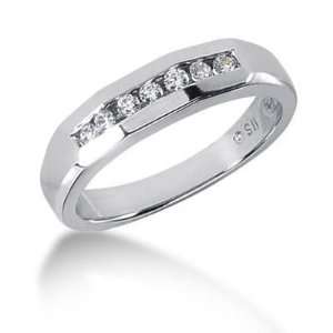   18K Gold Diamond Ring 7 Round Stone 11018 MDR1247   Size 9.25 Jewelry