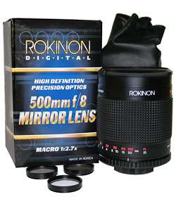 Rokinon 500 mm Mirror Lens for Canon EOS Mount  