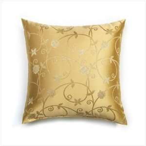  Gold Vines Embroidery Pillow (S36774 NT)