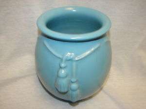 Vintage Blue Weller Pottery Vase   Large  