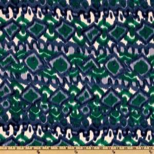   Crepe De Chine Blue/White Fabric By The Yard Arts, Crafts & Sewing