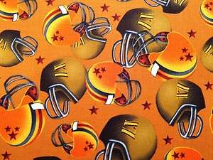 New Football Helmets Fabric BTY Sports Brown Equipment  