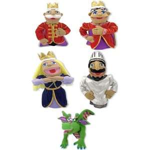  Set of 5 Royal Family Plush Hand Puppets By Melissa and 