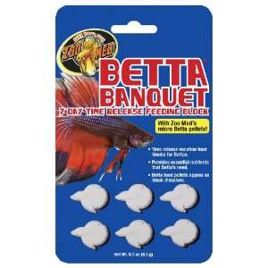  Zoo Med BB 7 Betta Banquet Block 6 blk per card Pet 