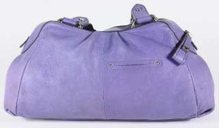 Makowsky Light Purple Leather Stainless Hardware Satchel Shoulder 