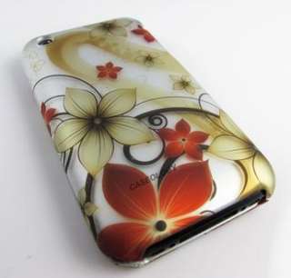 FALL FLOWERS HARD CASE APPLE IPHONE 3G 3GS S ACCESSORY  