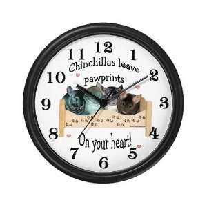  Chin Pawprints Pets Wall Clock by  Everything 