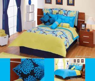 Breeze Green Blue Comforter Sheets Bedding Set Twin 8pc  