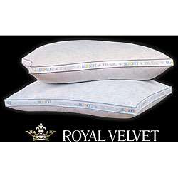 Royal Velvet Medium/ Firm Stripe Pillows (Set of 2)  