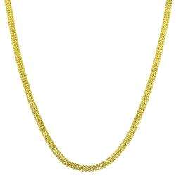 14k Yellow Gold Diamond cut Bead Ball Necklace  