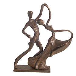 Ballroom Dancers Cast Bronze Sculpture  