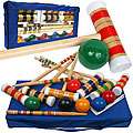 Professional Complete Croquet Set & Carrying Case