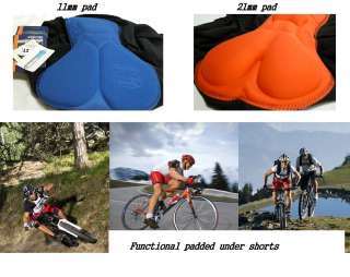 functional padded under inner shorts for cycling bike  