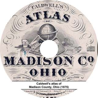   of Madison County, Ohio   OH History Genealogy Biography Maps Book CD